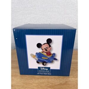 Disney Precious Moment Mickey Mouse Airplane Figurine Let Your Heart Soar 153701